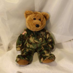TY Beanie Buddy “Hero” the Military Bear - (13 inch) NO TAG